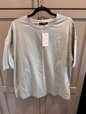 Amazon Women's Matching Set - Short Sleeve Crew Neck Tee with Biker Shorts